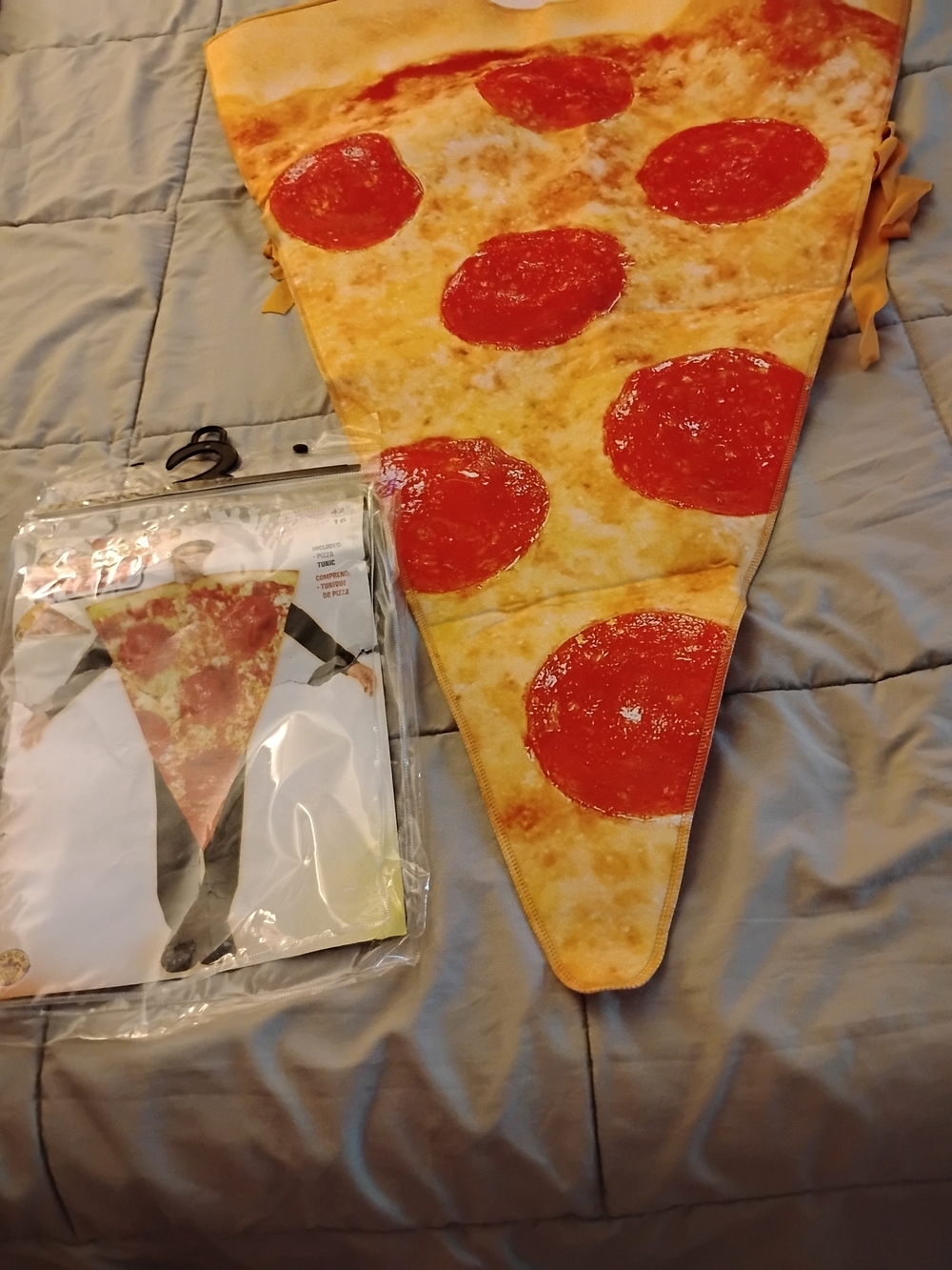 NWT Fun World Photoreal Pizza Slice Adult Tunic Costume One Size Unisex
